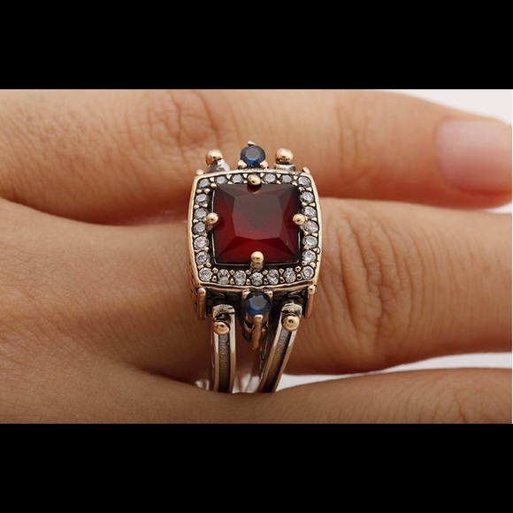 Mesmerizing MUST have reversible Turkish ring Big statement ring, best gift ever - Picture 5 of 9